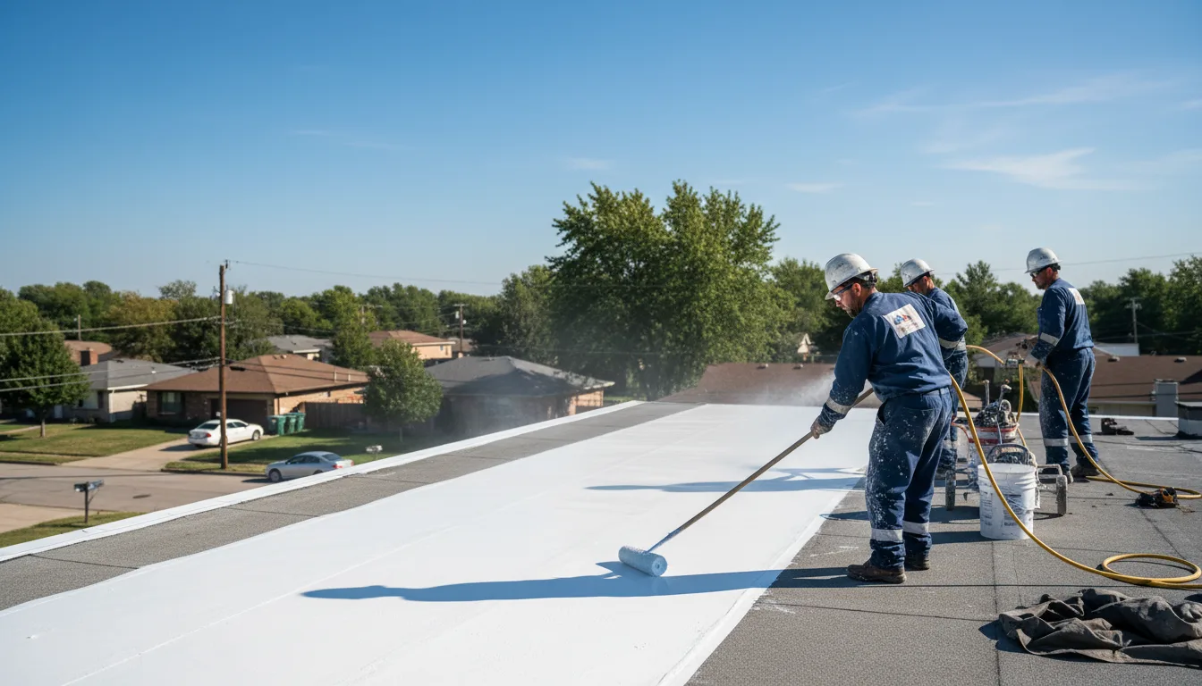 Commercial roof coating in Banner, MS near me